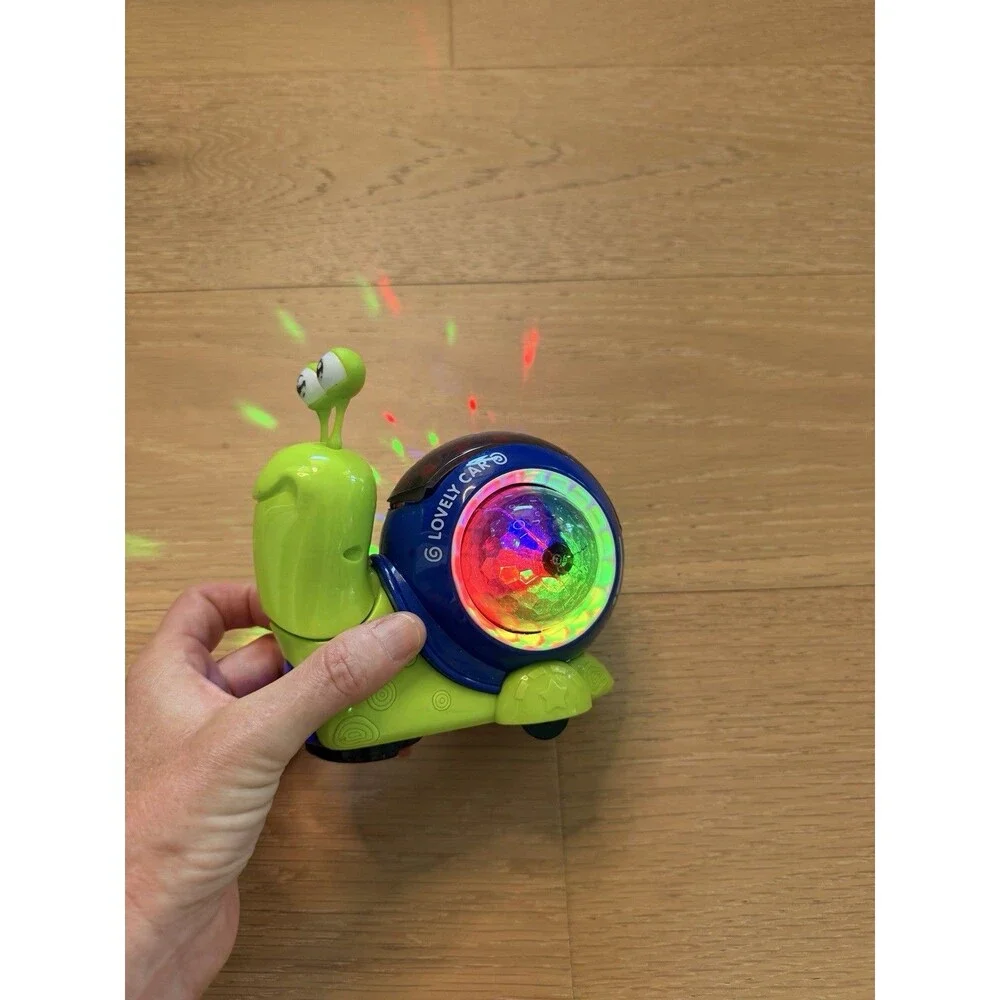 Luminous Crawling Snail Toy Musical Electric Interactive Baby Toy Fast Ship